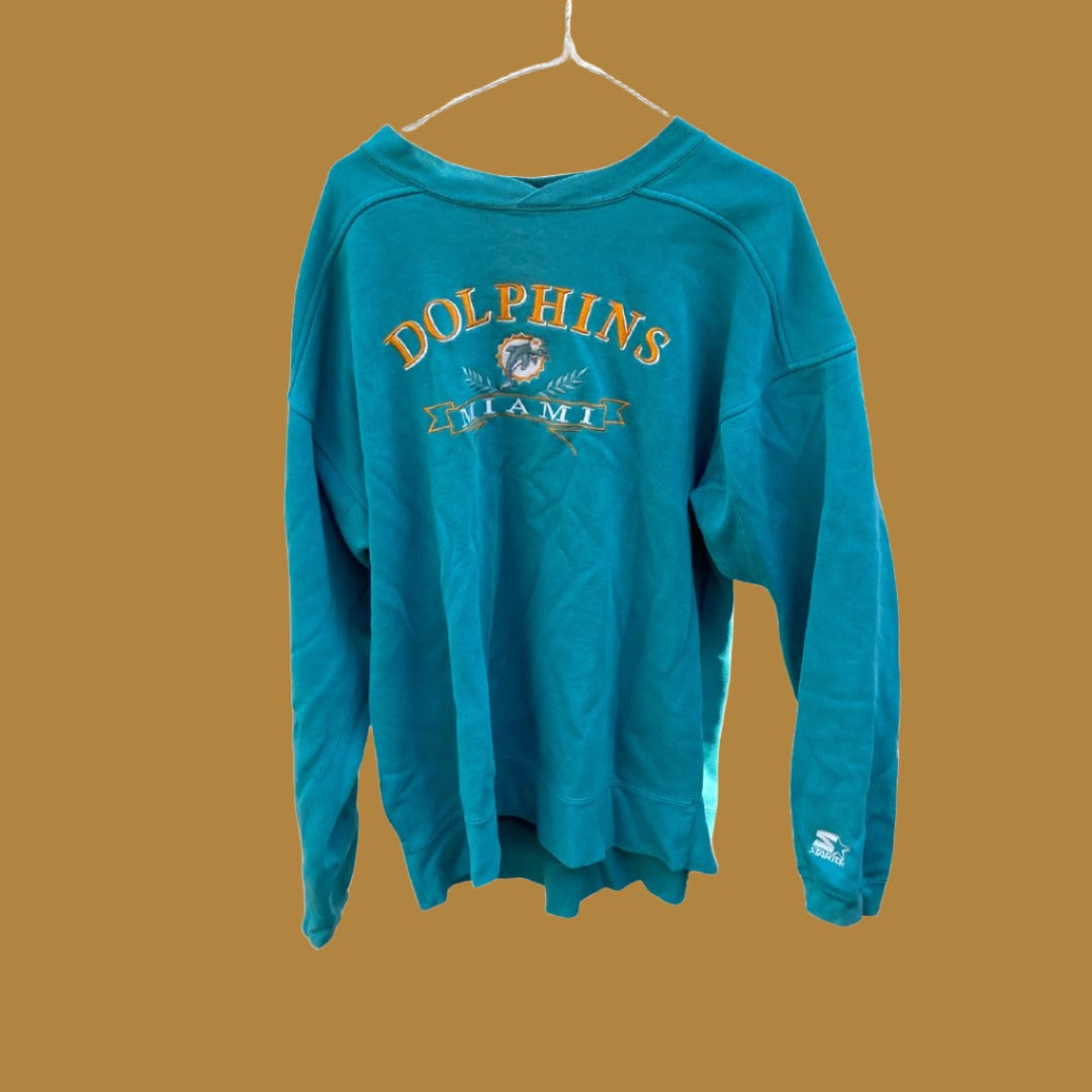 miami dolphins crewneck - Liffey Vintage