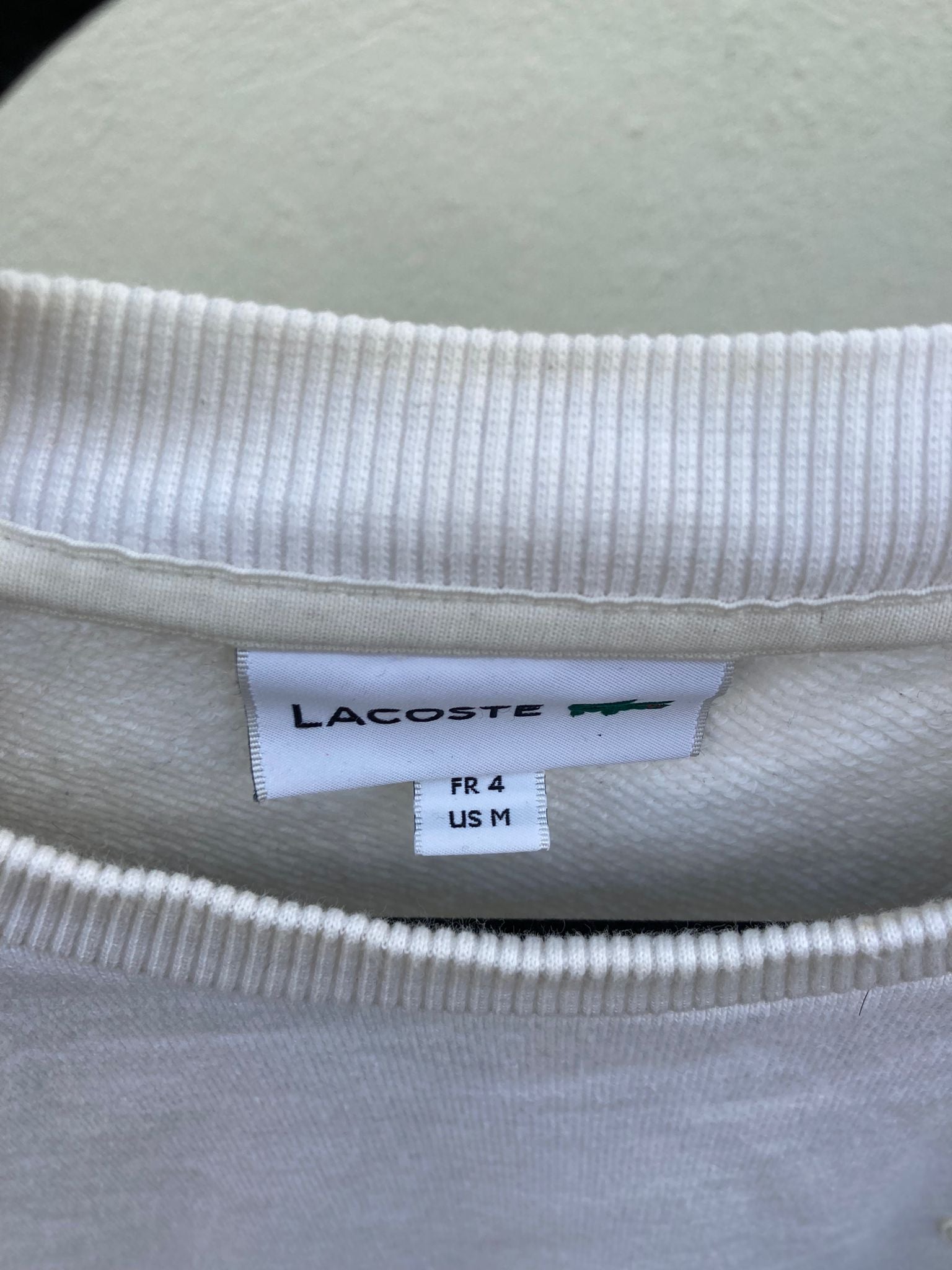 lacoste cream sweater - Liffey Vintage