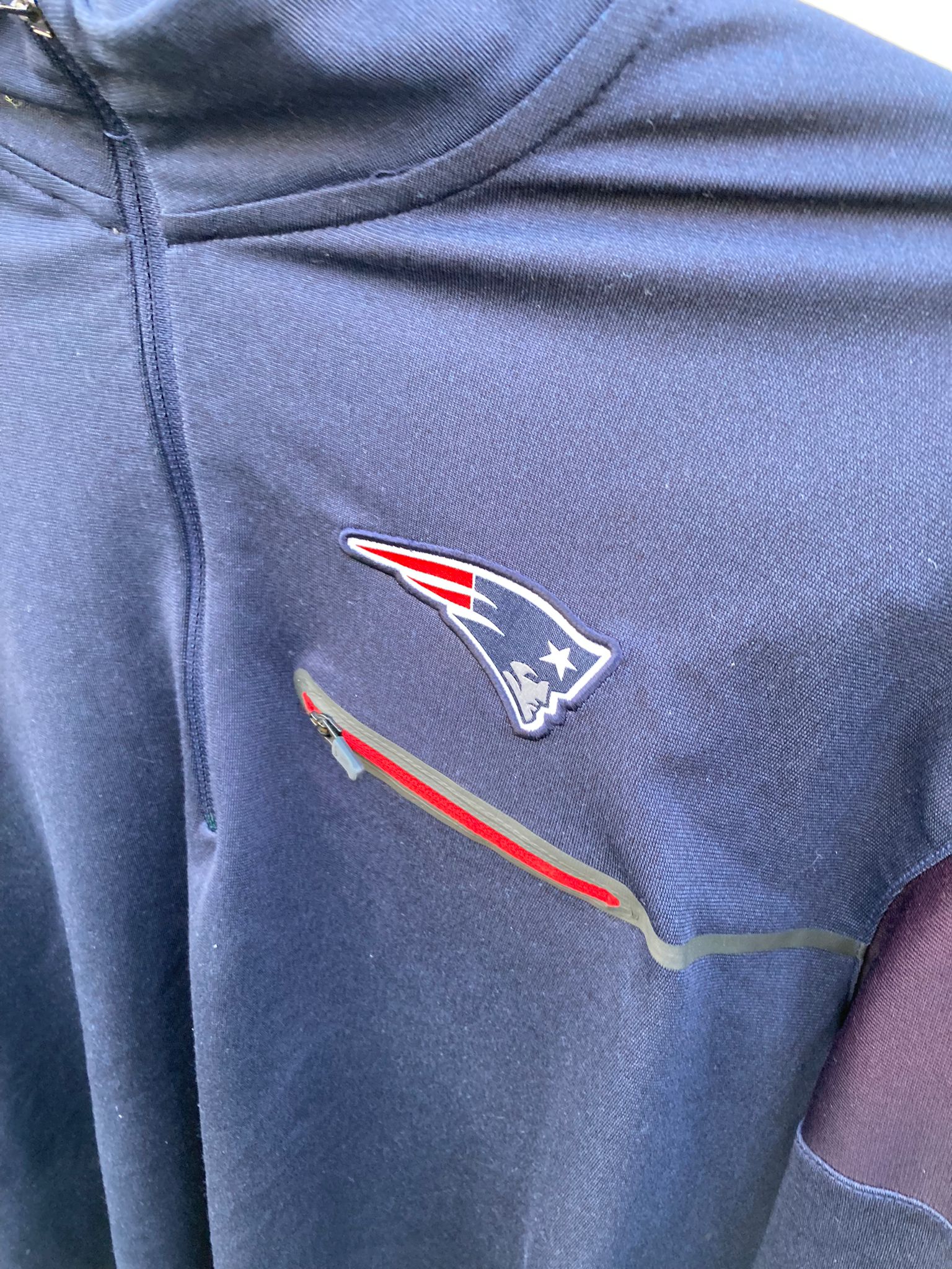 nike new england patriots half zip - Liffey Vintage